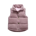 2024 Fashion Boys' Trendy Vest Baby Girls Leisure Kids Autumn Winter Sleeveless Coats 3 5 7 8 10 Years Old preview-5