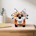 חתול עצלן שועל דפוס מצויר משקפיים זכוכית מתלים אחסון משקפיים מסגרת ארון תקשורת תצוגה מחזיקי אחסון מארגן אחסון משקפיים