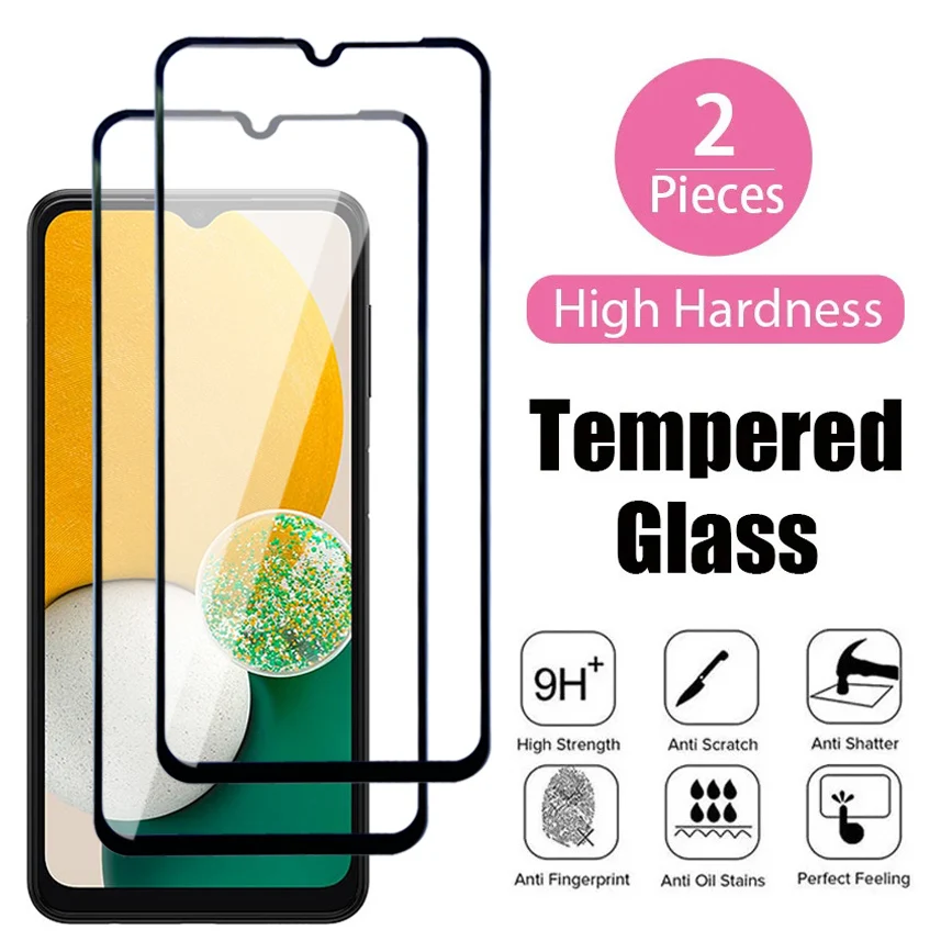 2Pcs 100D Tempered Glass For Samsung Galaxy A13 A33 A53 A73 M23 M33 M53 Screen Protector Galaxy A02 A12 A22 A32 A42 A52 A72 Film-animated-img