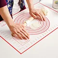 Silicone Baking Mat Kneading Pad Dough Mat Pizza Cake Dough Maker Kitchen Cooking Grill Non-Stick Gadgets Bakeware Pastry Mat