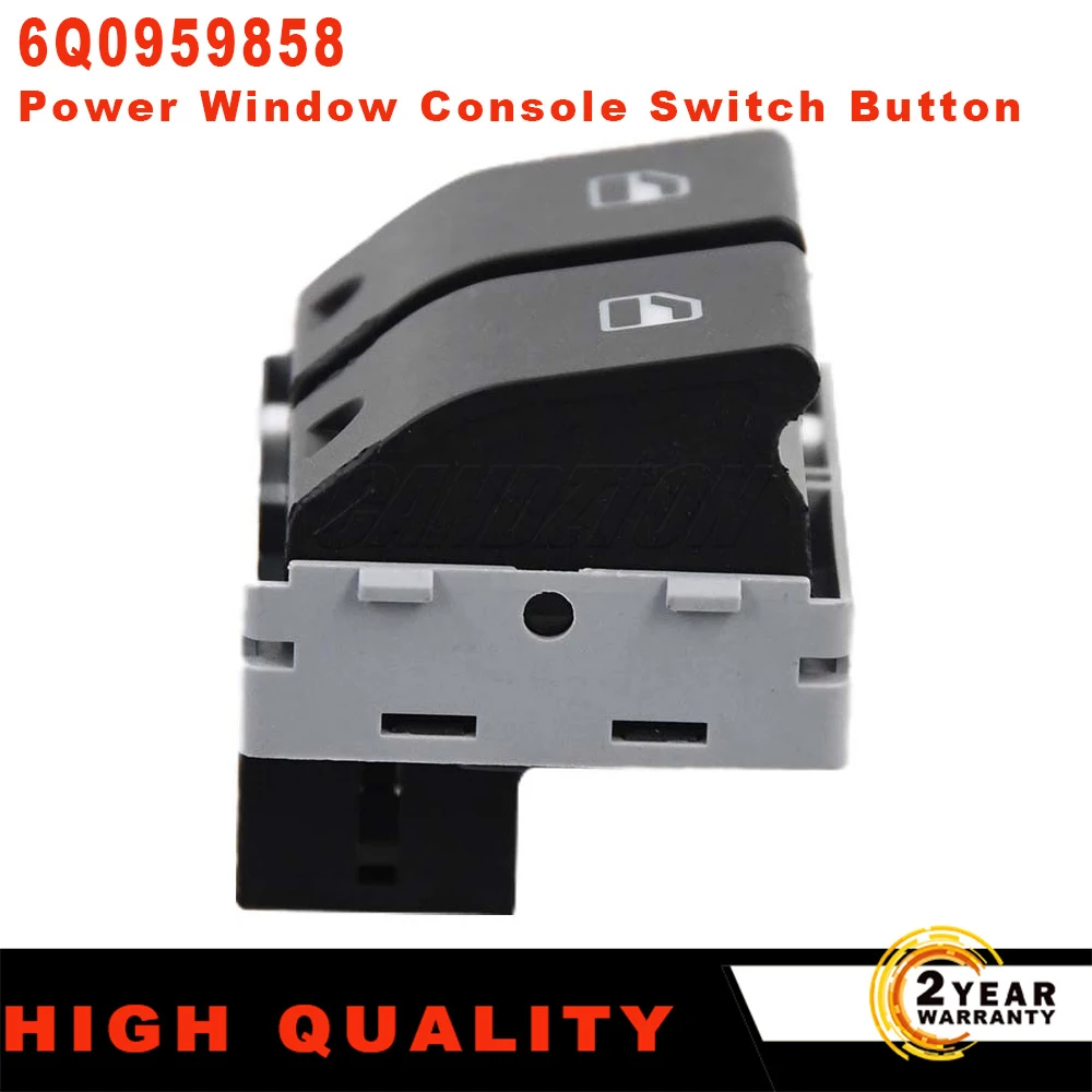 6Q0959858 6Q0959858A Power Window Console Switch Button ABS Front Electric For VW Seat Ibiza Cordoba POLO 9N 2001- 2009-animated-img