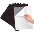 5 Sheets Adhesive Magnetic Sheets with Adhesive Backing 16Mil 0.04mm 4R /A4in Flexible Magnet Sheets With Adhesive Sticky preview-1