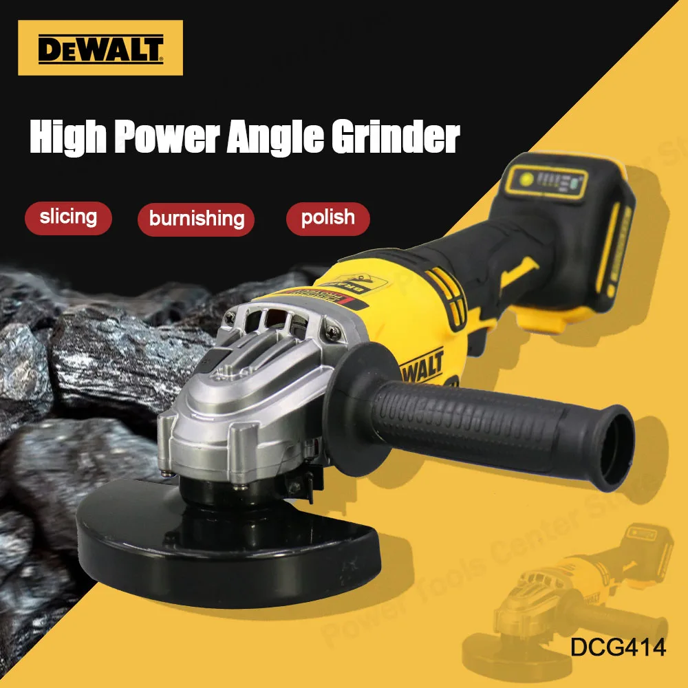Dewalt Brushess Elcetric Angle Grinder 125/100mm Cutting Machine Polisher Household Power Tools Use Dewalt 20V or 18V Battery-animated-img