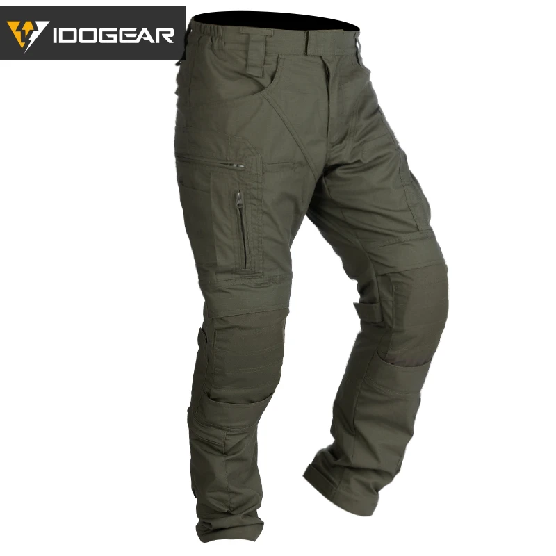 IDOGEAR Combat UFS Pants Tactical Pants w/ Knee Pads Camo Trousers Outdoor Hunting 3209-animated-img