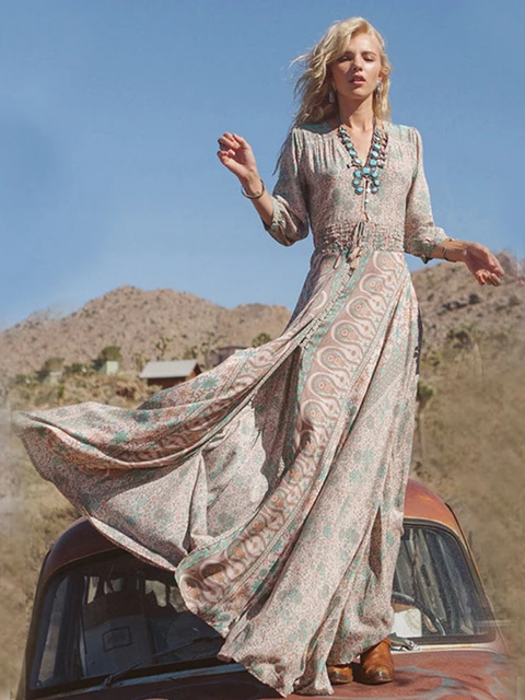 NEDEINS Women Summer Boho Dress Party 