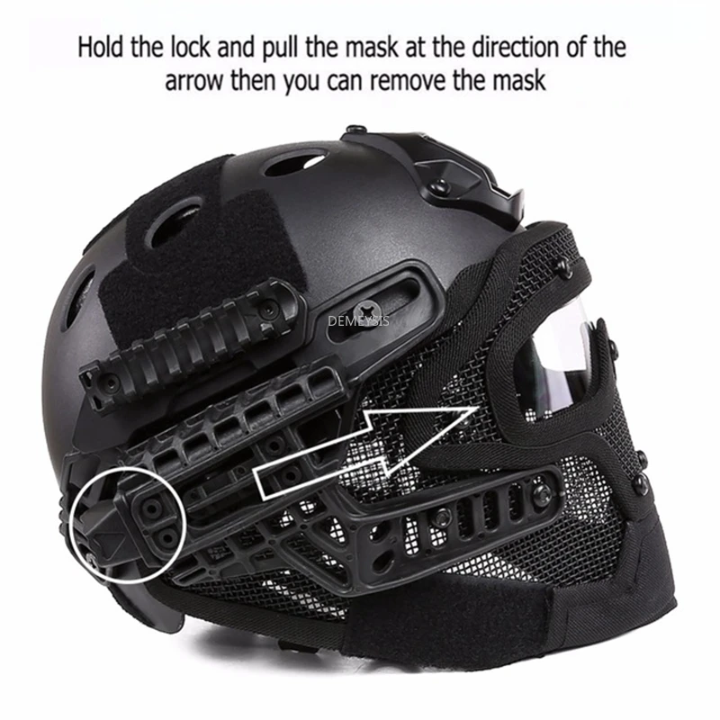 helmet with face protection