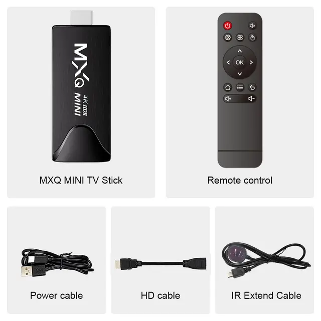 DQ06 ATV Mini TV Stick Android12 Allwinner H618 Quad Core Cortex A53  Support 8K Video 4K