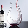 1500ML Handmade Crystal Decanter Red Wine Bottle Brandy Champagne Whisky Decanter Pourer Wedding Party Gift Safety Packaging