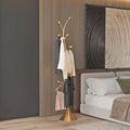 Home Living Room Coat Rack Floor Standing Gold Coat Rack Metal Coat Rack With Hooks Entryway Furniture preview-2