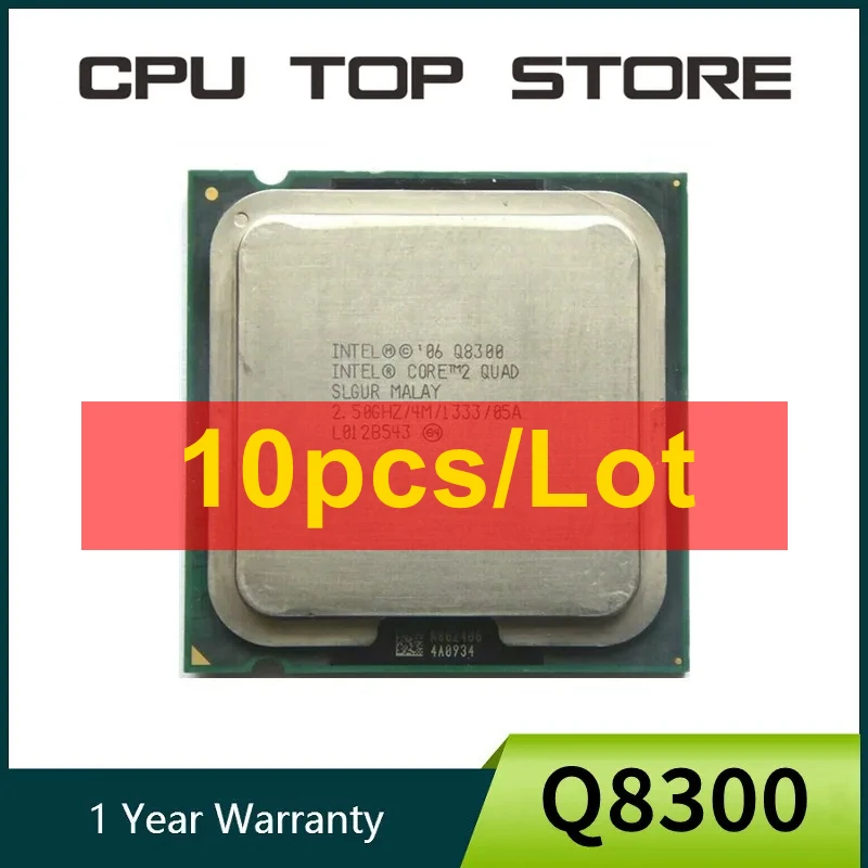 10pcs/Lot Intel Core 2 Quad Q8300 Processor 2.5GHz LGA 775 cpu-animated-img