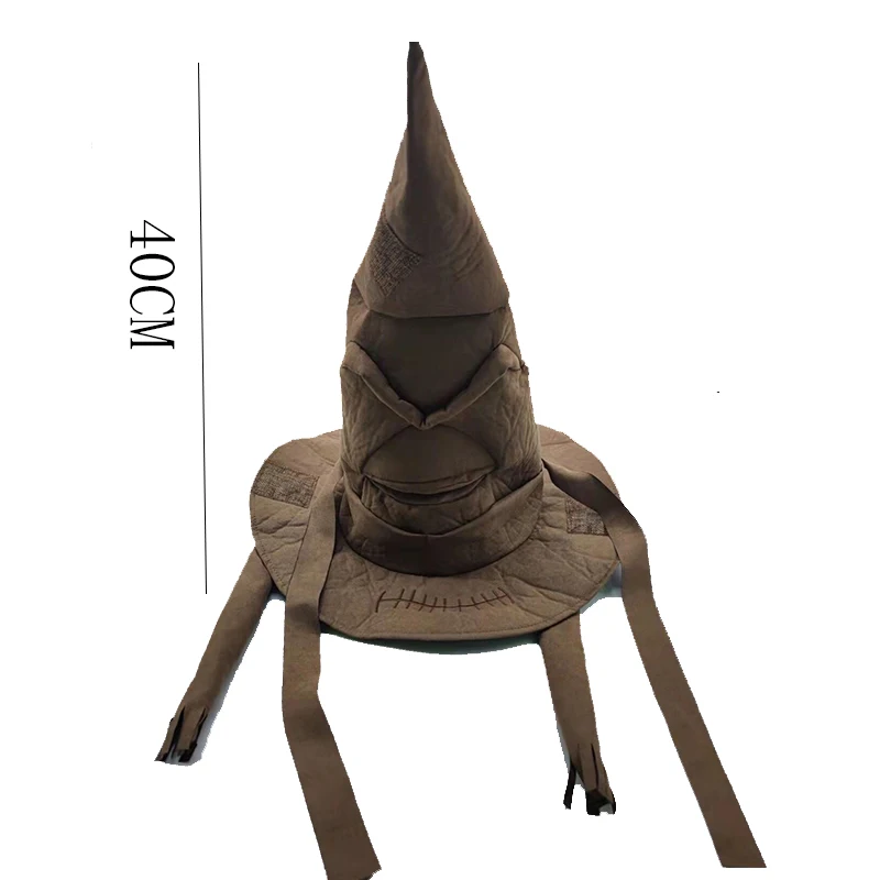 Movies Potters Sorting Hat  Leather Witch Takling Wizard Hats Halloween Party Props Cosplay Costumes Accessories-animated-img