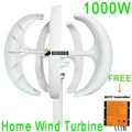 China 1000W Vertical Axis Wind Turbine Generator 1KW 12V 24V 48V with MPPT Controller Small Low Noise Windmill for Streetlights