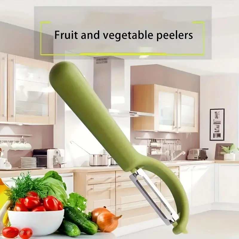 Stainless Steel Peeler Multifunctional Vegetable and Fruit Peeling Knife Reusable Pear Peeler, Carrots Peelers  Kitchen Tools-animated-img