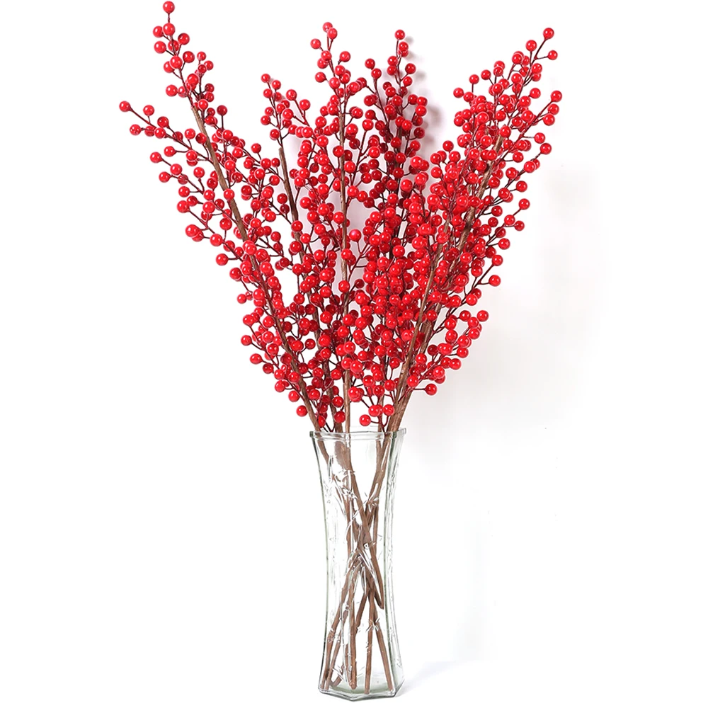 1/30 Branches with 14 heads Artificial Berries Branch Flowers
