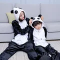 Panda Anime Cosplay Costumes Kids Animal Cartoon Jumpsuit for Adult Halloween Christmas Girls Boys Hooded Women Pajamas Onesies preview-1