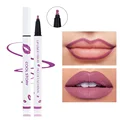 Liquid Lipliner Pencil Long Lasting Lips Cosmetic Tool Matte Soft Lip Liner Stick Quick Drying Smudge Proof Natural Lipstick Pen preview-3