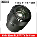 Meike 85mm F1.8 Auto Focus Medium Telephoto STM (Stepping Motor) Full Frame Portrait Lens Compatible with Canon RF Mount Cameras