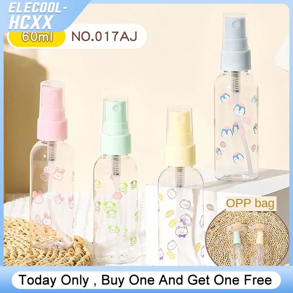 Cartoon 1PC Portable Empty Spray Disinfectant Bottles Refillable Bottles Travel Transparent Plastic Osmetic Beauty Bottle-animated-img