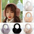 1 pc צבע אחיד רך קטיפה האוזן חם בחורף חם earmuffs אופנה כיסוי אוזניים חיצוני הגנה קרה אוזניים אוזניים מתקפל earflap