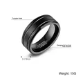 Fashion Black Stainless Steel Ring For Men Punk Vintage Male Ring Jewelry Fashion Men's Big Ring Wholesale preview-1