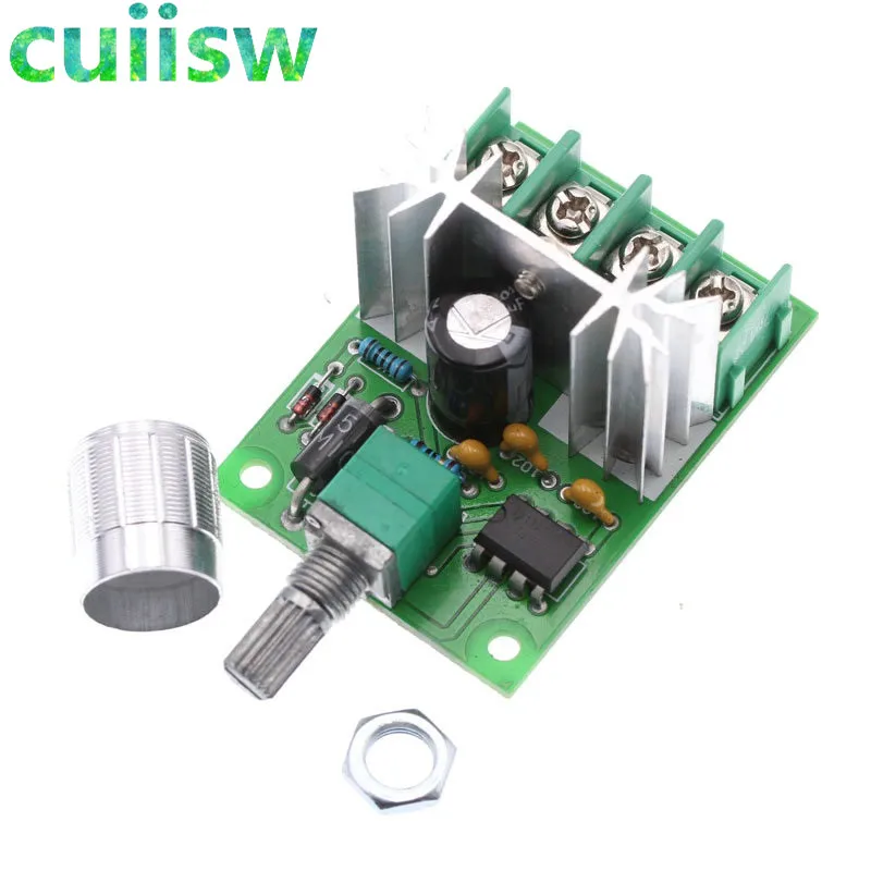 DC 6V-12V 6A PWM DC Motor Speed Controller Governor Regulator High Power Stepless Variable Speed Control Switch Smooth Start-animated-img