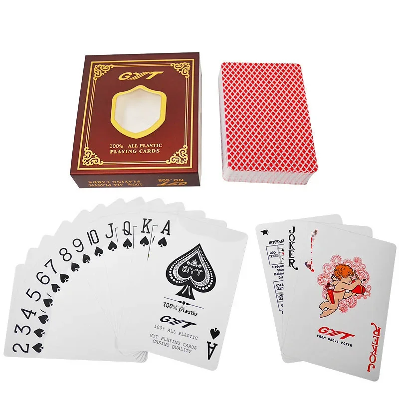 Wholesale Gyt689 Double-sided Frosted Plastic Poker Cards Waterproof Wear-resistant Standard Size Wide Card For Gambling preview-3