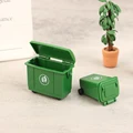 1Set 1:12 Dollhouse Miniature Trash Can Toy Mini Sanitation Trash Cans Model Simulation Garbage Curbside Trash Bin Kid Toys Gift preview-4