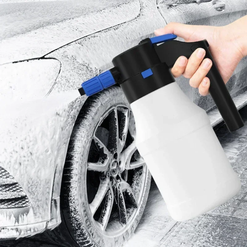 2500mAh foam boss electric sprayer 1.8L automatic pressure gun for car wash  sprayer corrosion resistant acid Alkali