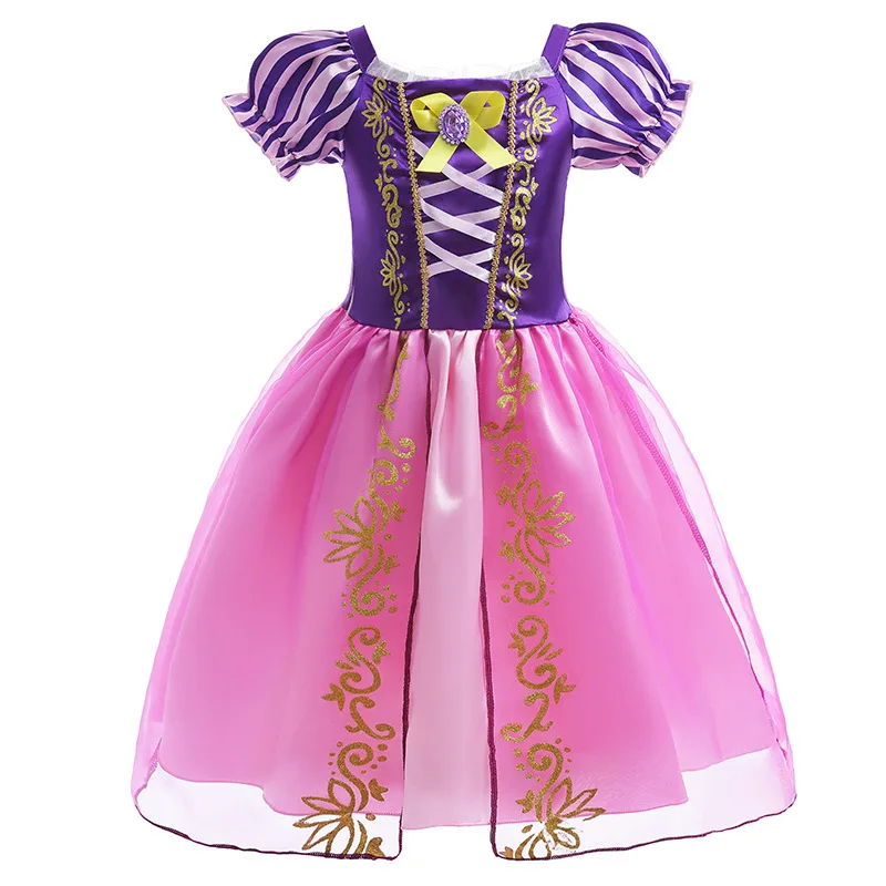 Rapunzel Dress For Girls Rapunzel Costume For Girls Purple Pink Cosplay Birthday Party Kids Princess Dress Children Costume 2024-animated-img