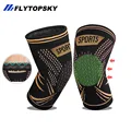 1Pair Copper Sports Knee Support for Gym,Soccer,Sports Entertainment Nylon Knee Brace for Arthritis Pain Basketball Accessories
