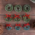 1/12 Dollhouse Christmas Tree Boots Wreath Pine Santa Claus Carpet Broom Miniature Dollhouse Christmas Accessories preview-3