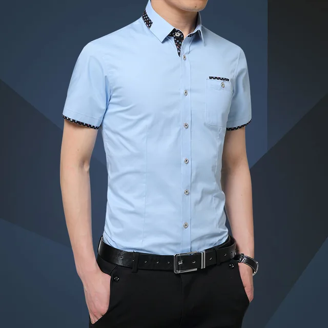 men's short sleeve dress shirts with pockets