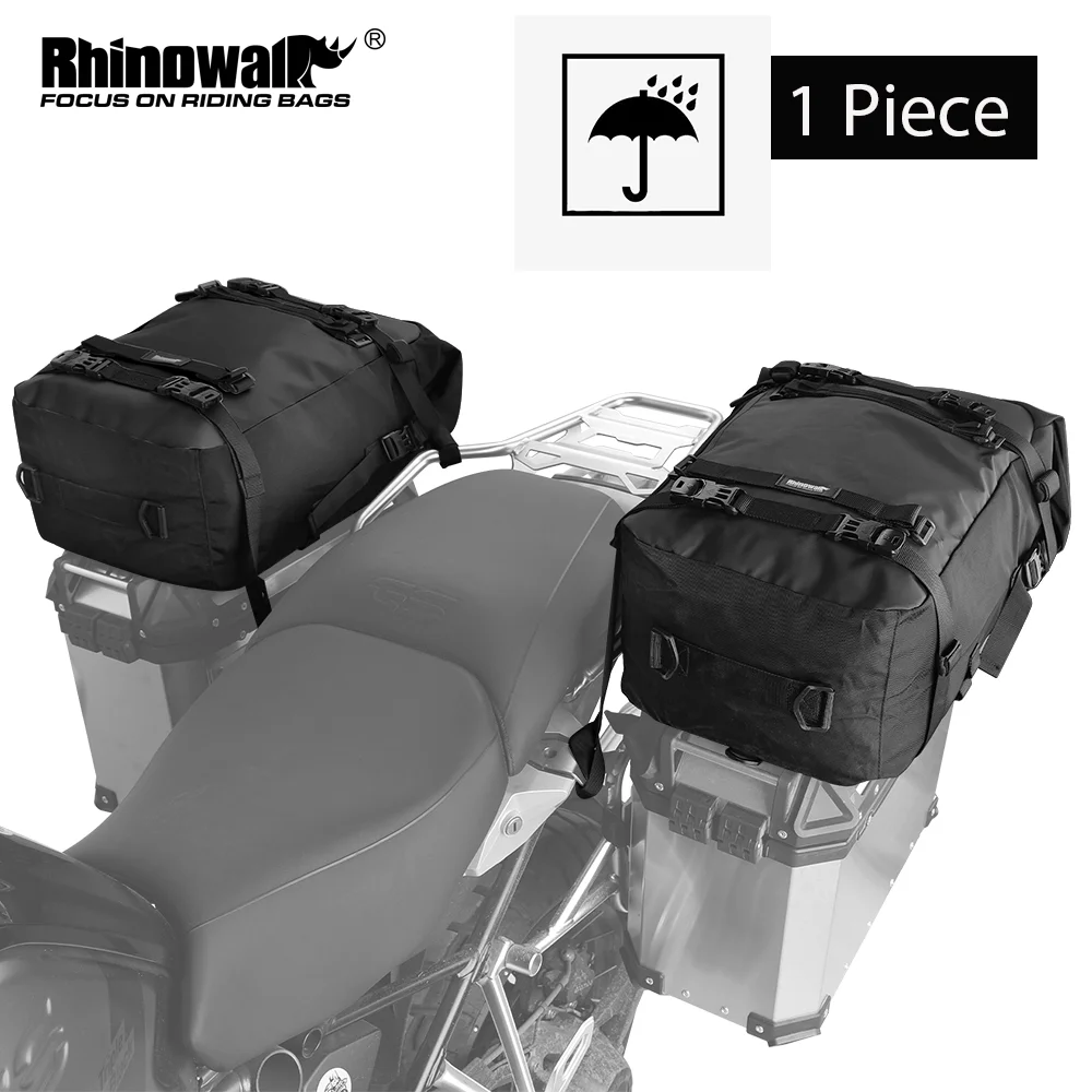 Rhinowalk Motorcycle Side Box Top Bag 10L/20L/30L Waterproof Motocross Luggage Saddle Pannier Case Top Pack With Raincover-animated-img