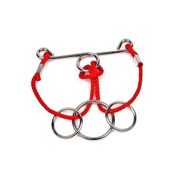 Classic Metal Wire Rope Ring Puzzle IQ Brain Teaser Magic Game Puzzles for Adults Children-animated-img