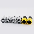 4pcs nuts+2keys M12X1.5 M12X1.25 High Quality Anti-theft 36mm Security Steel Wheel Lock Lug Nuts Locking nut preview-2