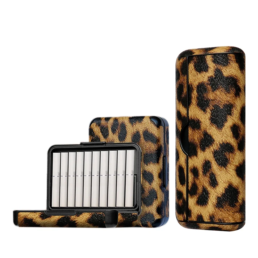 Αγορά AliExpress  Leopard Case for IQOS ILUMA Prime Leather Cases E- cigarette Box Cover Bag Holder Pouch Protective Accessories 4 Colors