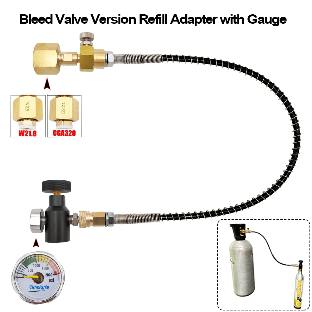 CO2 Refill Station Adapter For SodaStream DUO Art Terra Quick Connect  Cylinder From Carbon Dioxide Carbonator Tank CO2 Inflator