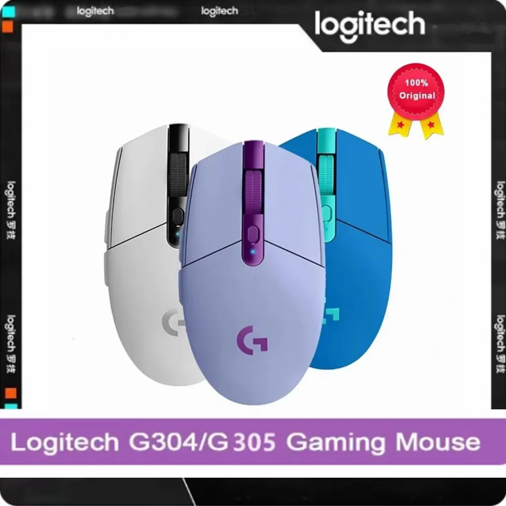 Logitech G304/305  Wireless Mouse Ergonomic Mouse 12K DPI suitable for Fortnite LOL PUBG Bluetooth cannot connect to the program-animated-img