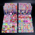 500pcs DIY Handmade Beaded Children's Toy Creative Loose Spacer Beads Crafts Making Bracelet Necklace Jewelry Kit Girl Toy Gift preview-1