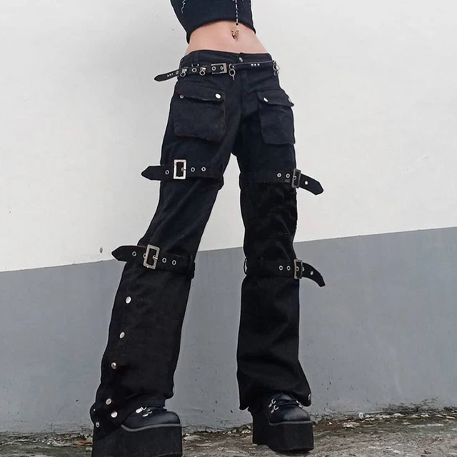 baggy black pants 90s