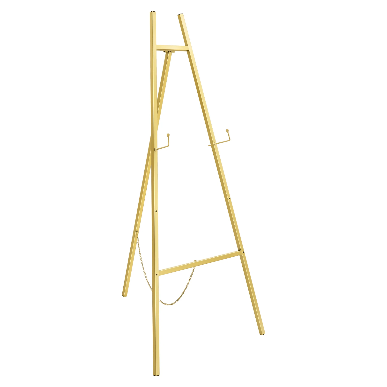 2pcs Steel Adjustable Portable Wedding Easel Stand Poster Board Display Large Decorations Kit - Gold-animated-img