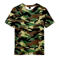 Kids Camouflage 3D Print Short Sleeve T-shirts Boys Girls Tops Military Training Boy T-shirt Children's Clothing Baby T shirts