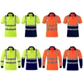 Safety Reflective T shirts High quality Working T-shirt with Reflection Tapes Road Construction Security Tops