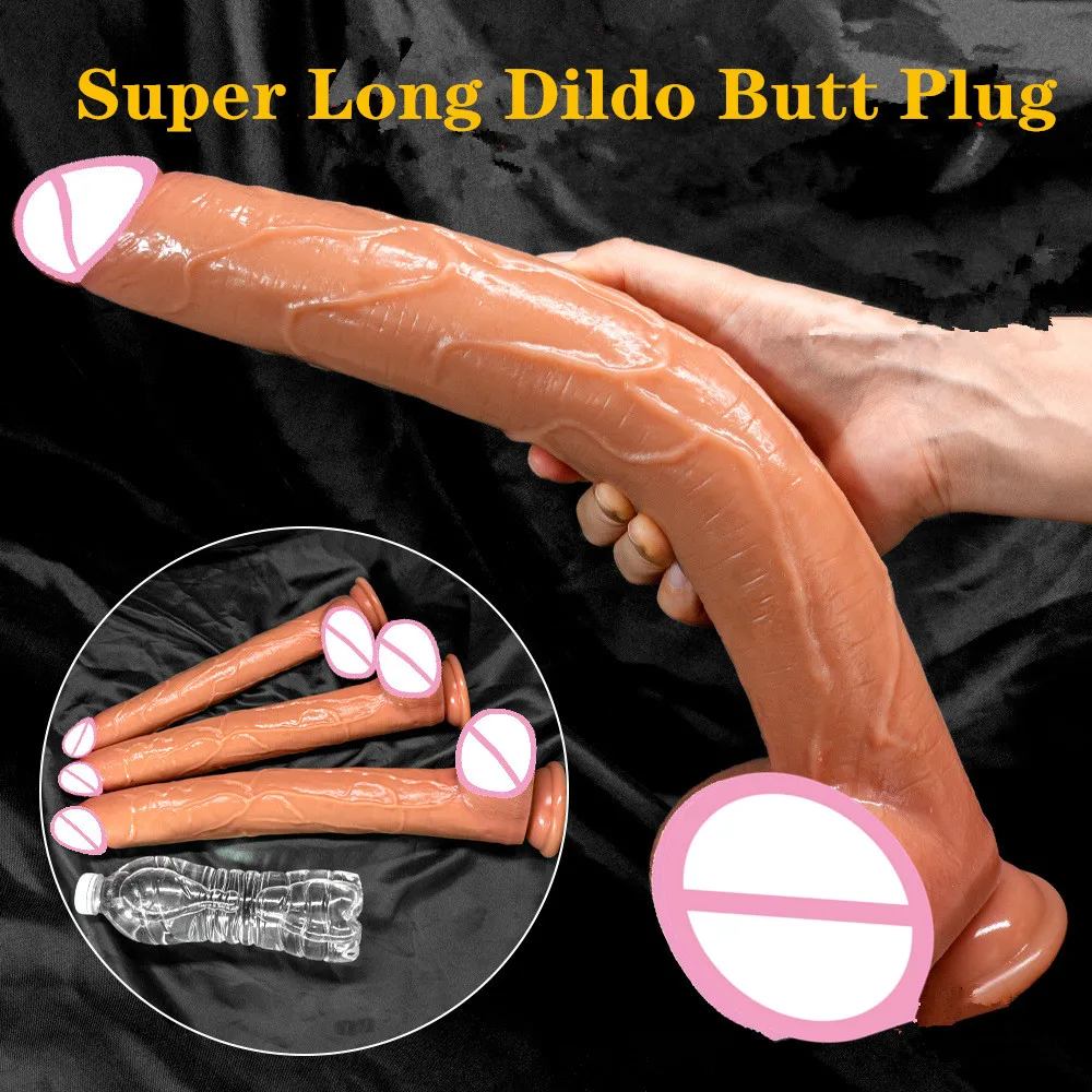 Купить אלי אקספרס | Super Long Penis Dildo Anal Sex Toys For Men Women  Masturbator Huge Phallus Skin Feeling Realistic Soft Dildos With Suction Cup