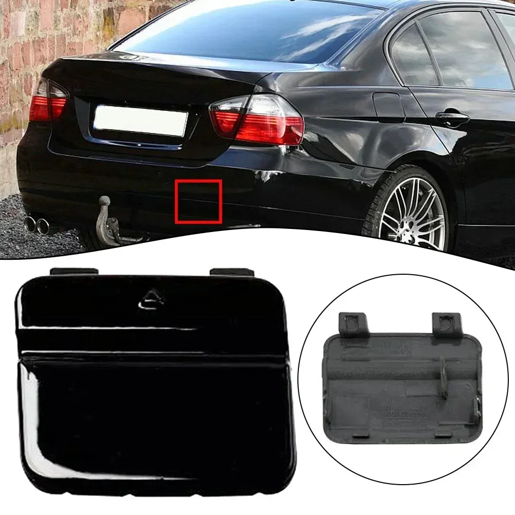 For BMW 3 Series E90 E91 328I 335I 2009-2011 Black Rear Bumper Tow Hook Eye Cover Cap 51127202673 Exterior Parts-animated-img