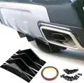 Curved-shaped Rear Bumper Lip Diffuser 4pcs Shark Fins Aprons Cover Stickers For Civic Sedan 4Dr 2016-2020 Decora Accessory preview-3