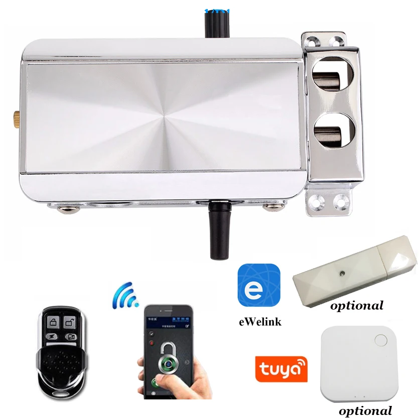 WAFU Wireless Smart Remote Inivisble Door Lock Fechadura Inteligente  Keyless Entry Home Door Lock for Office