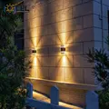 E27 Lights Lighting Outdoor Wall Light Waterproof Up Down Aluminum Garden Light Double Head Wall Lamp Corridor Lighting