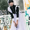 Women Maid Outfit Long Dress Apron Dress Lolita Dresses Men Clothes Unisex Cafe Costume Cosplay Anime Costumes Jujutsu Kaisen preview-3