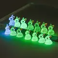 Cute Luminous Bunnies Microlandscape Gardening New Mini Rabbit Ornaments Home Decor Fairy Miniature Figurines